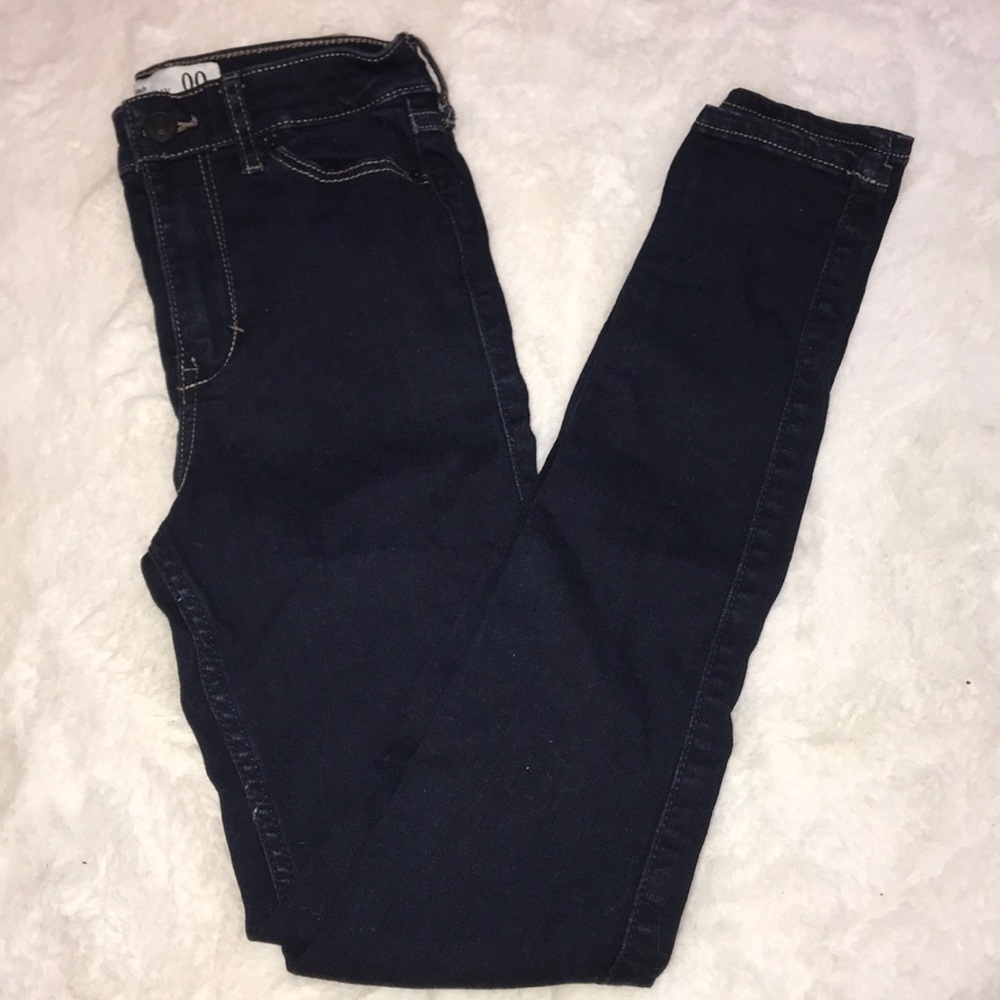 Dark denim jeans